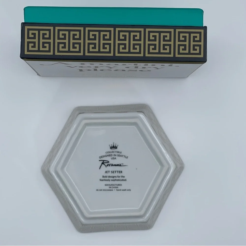 Cocktail‎ Gift Set Includes Recipe Book, Stainless Shaker, Rosanna Martini Dish